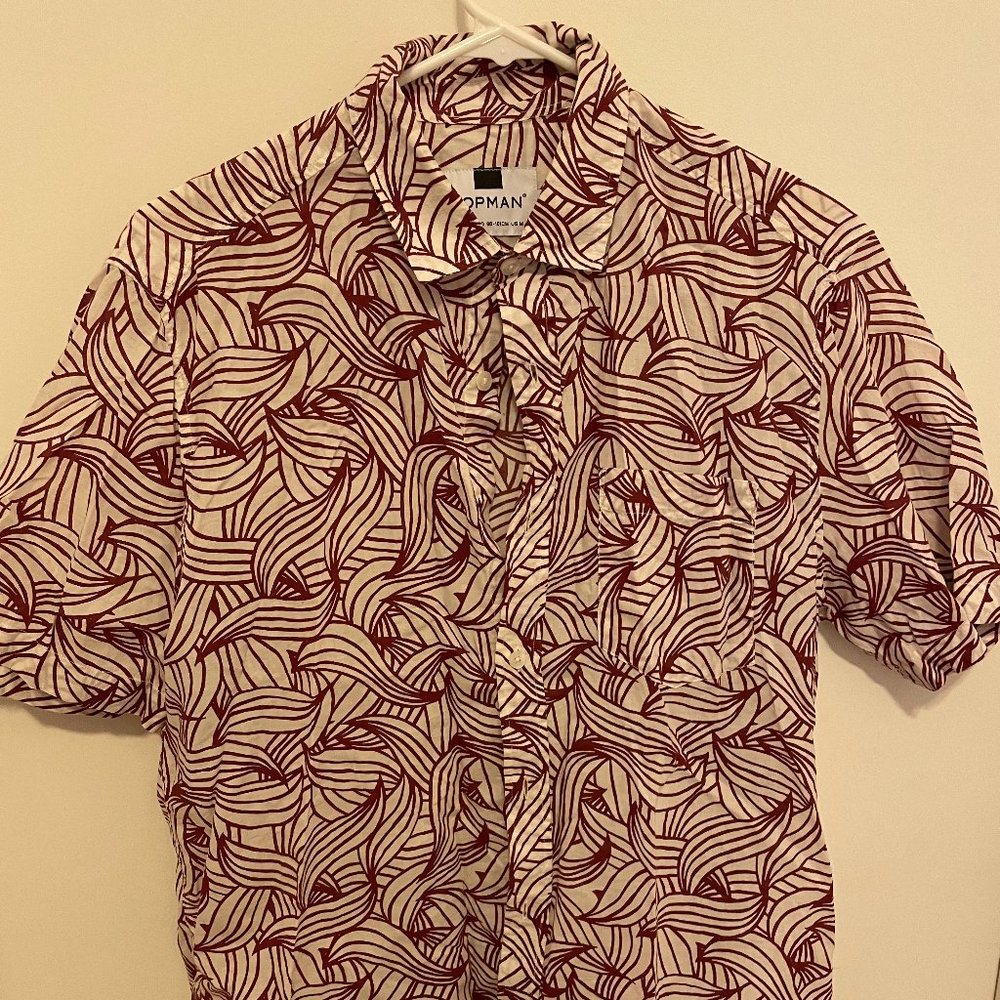 Topman Mens, Short Sleeve Floral